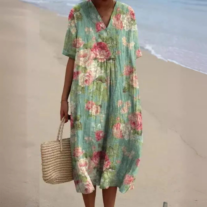 Margaret™ - Breezy Floral Summer Dress