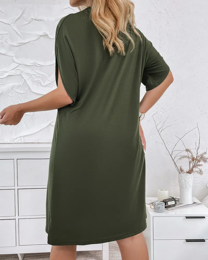 Clairene™ - Women's Elegant Half Sleeves Dress