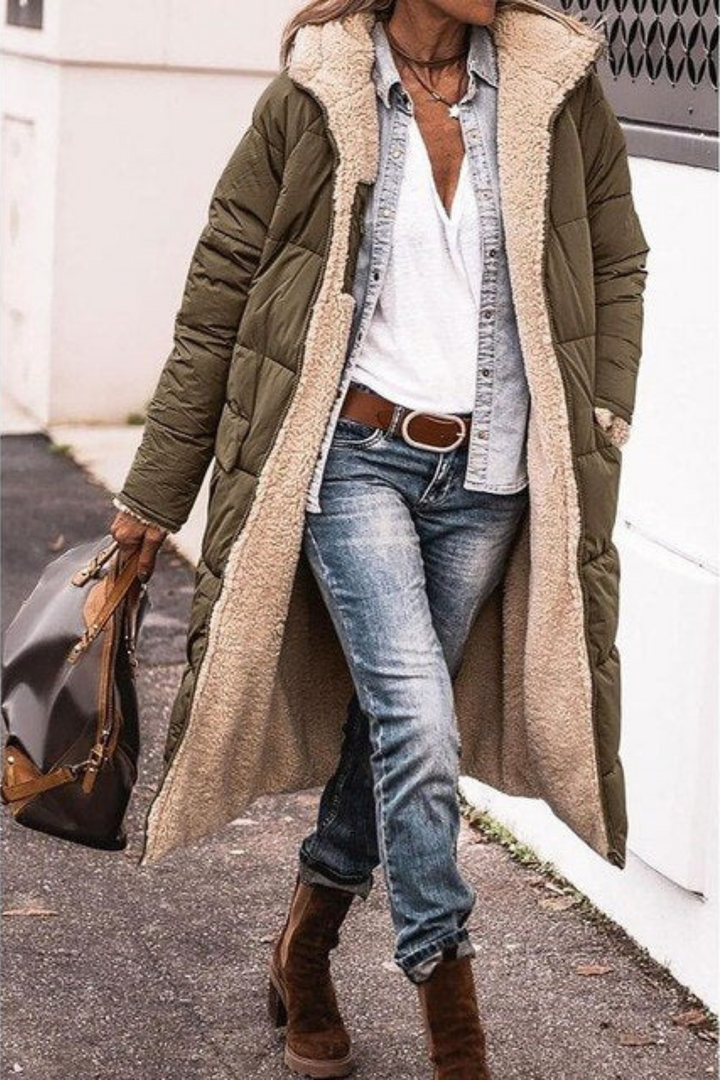 Natalia™ - Long Reversible Fur-Lined Coat