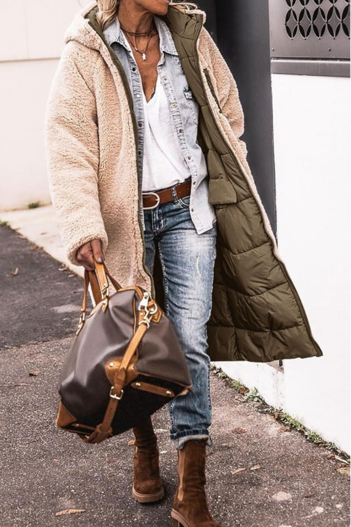 Natalia™ - Long Reversible Fur-Lined Coat