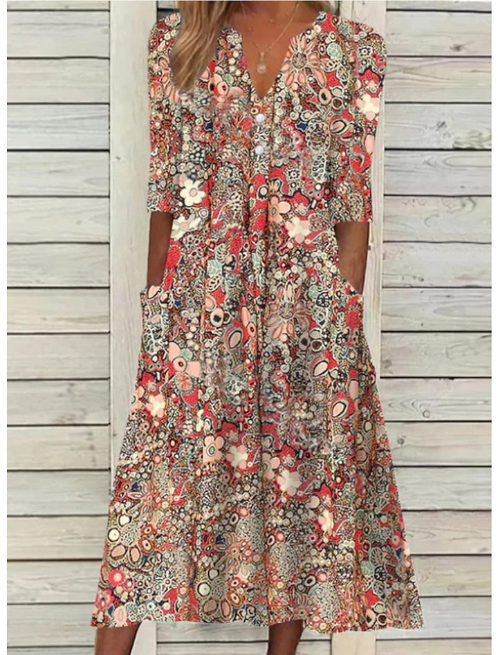 Sophia™ - Breezy Floral Summer Dress