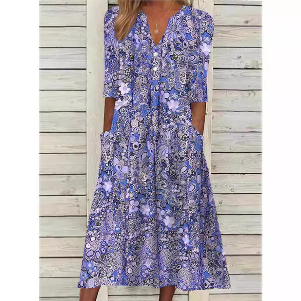 Sophia™ - Breezy Floral Summer Dress