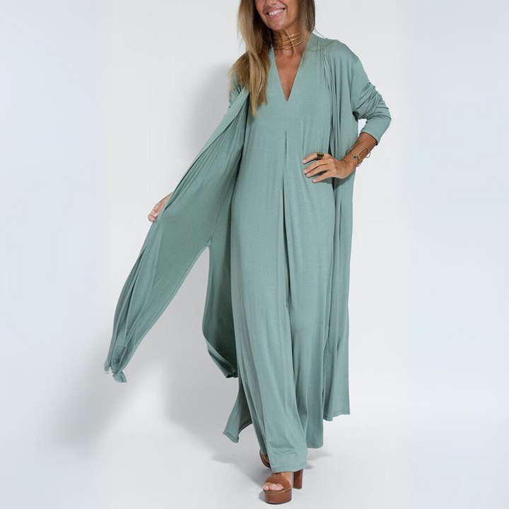 Sole™ - Elegant Summer Dress + Free Shoulder Cover Up