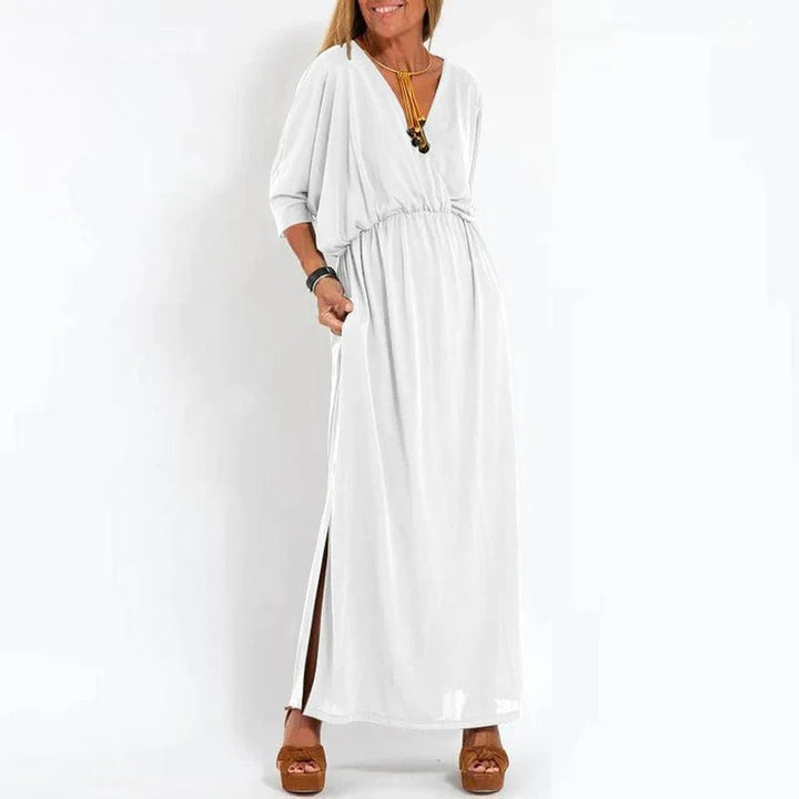 Angelica™ - V Neck Long Dress